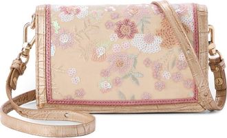 Brahmin Minuette Convertible Leather Crossbody Bag in Beige Multi Whimsy at Nordstrom