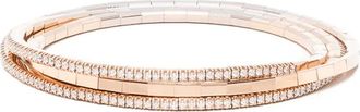 Roberto Demeglio 18kt ros&eacute;gouden armband met diamant - Roze