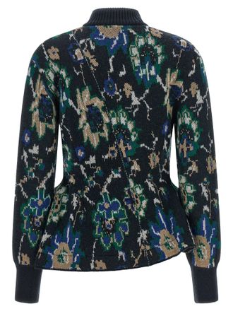 Nude Peplos Cardigan - Black