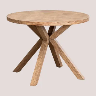 Sklum Sklum - Tavolo Da Pranzo Rotondo In Legno Naele