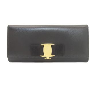 Ferragamo Leather Long Wallet (Bi-Fold) (Pre-Owned)