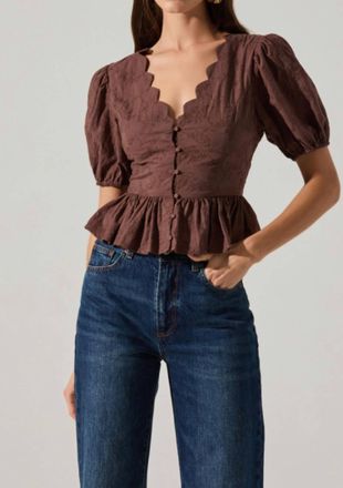 Astr Aely Top In Brown
