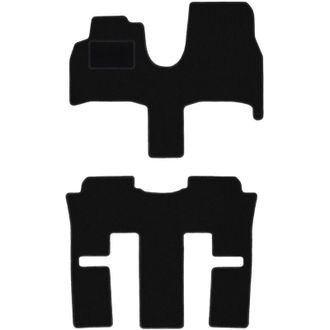 OEM Alfombrillas De Terciopelo Negro Para Fiat Ulysse Ii 7 Plazas (2002-2010)