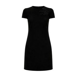 Twinset Vestido tubo de viscosa con bordado - Dresses - Mujer - Negro - XS