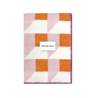 Maison Deux Cubics Blanket in Medium Pink at Nordstrom