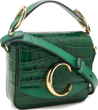 Chlo&eacute; Borsa tote C mini - Verde