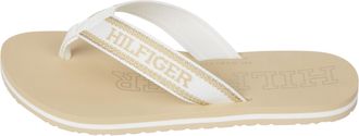 Tommy Hilfiger Women Flip-Flops Beach Sandal, Beige (Harvest Wheat), 36