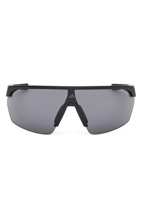 adidas 00mm Shield Sunglasses in Matte Black /Smoke at Nordstrom