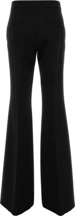 Jil Sander Womens Grain De Poudre Wool Trousers Black