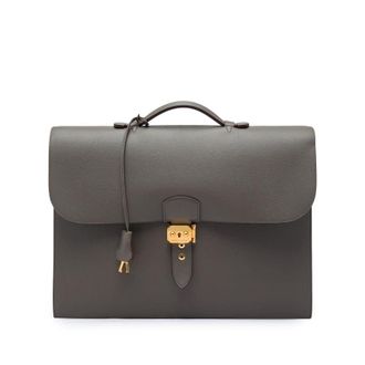 Herm&egrave;s Pre-owned Hermes Epsom Sac A Depeches 38 Briefcase Unisex QXQTKXQEFLN3K90N