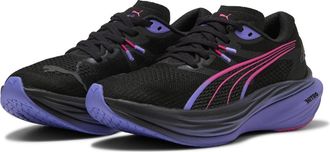 Puma Womens Deviate Nitro 3 Digitokyo Running Shoes in Black-Flurop - Size UK 3.5