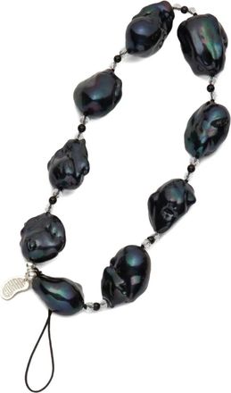 Gohar Pendente per smartphone con perle barocche - Argento