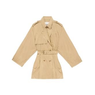 Isabel Marant Trench Coats, female, Beige, XS, Franny Coat