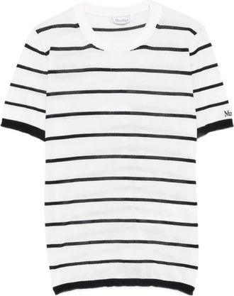 Max Mara T-shirt a righe - Bianco