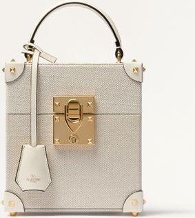 Valentino Garavani Astuccio Per 3 Profumi 30 Ml Valentino Garavani In Canvas, Pelle Di Vitello E Borchie In Metallo Donna NATURALE/AVORIO UNI