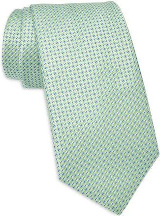 Tommy Hilfiger Sintra Geometric Jacquard Tie in Green at Nordstrom Rack
