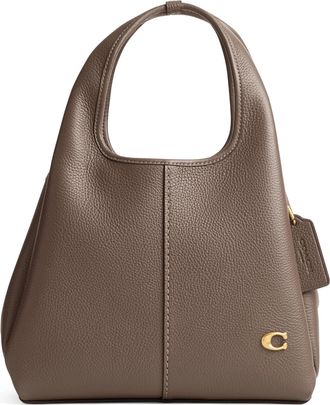 Coach Crossbody Bags - Polished Pebble Leather Lana Shoulder Bag 23 - taupe - Crossbody Bags for ladies