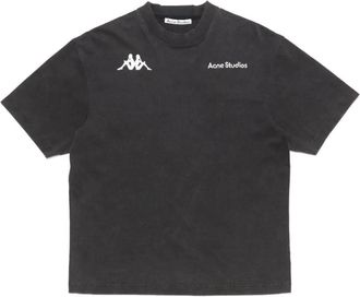 Acne Studios x Kappa T-shirt met logo - Zwart