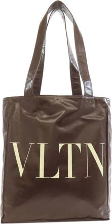 Valentino Brown Leather Tote Bag (Pre-Owned)