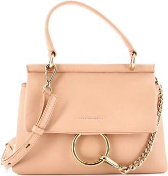 Chlo&eacute; Faye Top Handle Bag Leather Small satchel - Toni neutri
