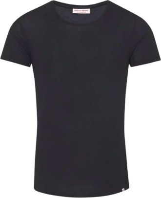Orlebar Brown Mens Cashmere Short Sleeve Tee In Night Iris