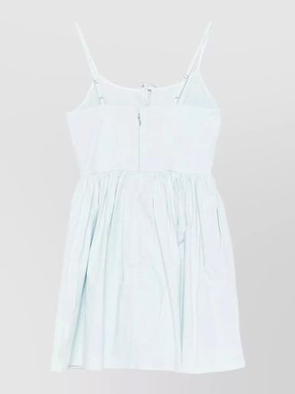 Rotate short dress defined waistband gathered skirt