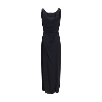 Vivienne Westwood Womens Black Viscose Casual Dress