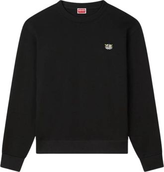 Kenzo Wild Tiger Geborduurde Sweatshirt - Heren - Sweatshirts - Zwart - M - Katoen - Hoodies & sweatvesten
