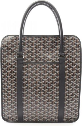 Goyard Black Multi-Color Coated Canvas Pvc Leather Handbag Tote Bag (Pre-Owned)
