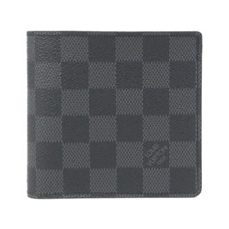 Louis Vuitton Dark Gray Graphite Coated Canvas Wallet (Bi-Fold) (Pre-Owned)