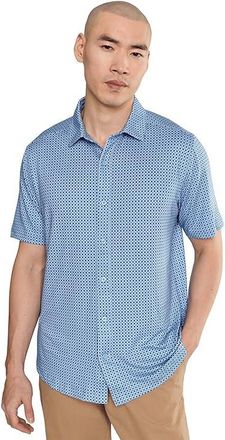 Johnston & Murphy Xc4 Performance Shirt Mens Clothing Blue : 3XL, Polyester/Spandex