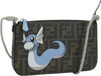 Fendi Pre-owned Zucca Canvas Schoudertas - Dames - Vintage Schoudertas - Bruin - ONE Size - Vintage