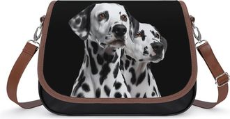 Generic Dalmatian Dogs Small Womens Crossbody Bags Shoulder Handbag with Adjustable Strap for Travel