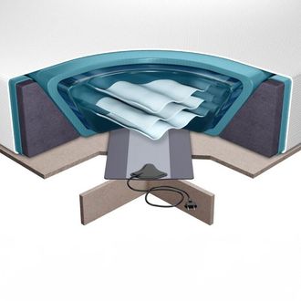 Beliani Waterbed Mattress with Accessories and Platform SOLERS 180 x 200 cm (EU Super King)