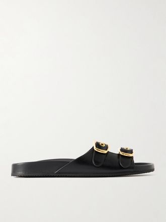 Chloé Slide In Pelle Polly - Nero