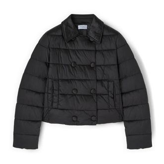 Motivi Giacca corta trapuntata doppiopetto leggera - - Jackets - Donna - Nero - XS
