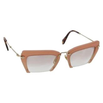 Miu Miu Pre-owned Accessories, female, Pink, Size: ONE SIZE Pre-owned Metal Sunglasses