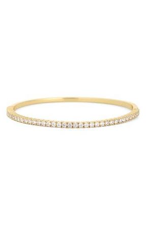Electric Picks Cubic Zirconia Bangle Bracelet in Gold at Nordstrom Rack