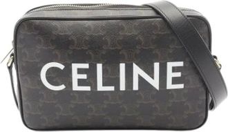 Celine Pre-owned Cross Body Bags, female, Black, Size: ONE SIZE Pre-owned Vintage Canvas Crossbody Bag