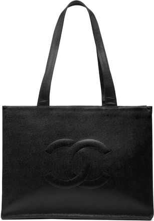 Chanel Borsa tote CC in pelle Caviar 1997-1999 - Nero
