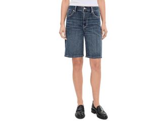 Liverpool L.A. 10.5 High-Rise Denim Jorts Womens Shorts Harbor Haze : 10 10.5, Cotton/Elastane/Lyocell