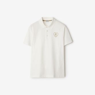Burberry B Heart Cotton Polo Shirt