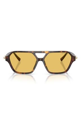 Tiffany & Co. 58mm Square Sunglasses in Havana /Yellow at Nordstrom