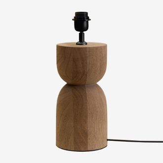 Sklum Base Para L&aacute;mpara De Mesa En Madera De Mango Diniz Sklum