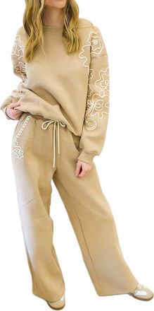 Apricot Cornelli Embroidered Trouser In Cream