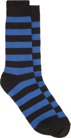 Oliver Brown Hoop Socks - Black/Royal
