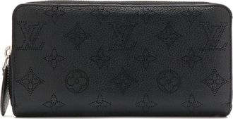 Louis Vuitton Noir Leather Long Wallet (Bi-Fold) (Pre-Owned)
