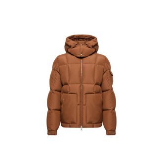 Moncler Moncler Dravenis Hooded Mid-length Down Jacket, Men, Brown, Size: 0