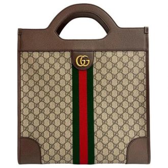 Gucci Pre-owned Plastic Tote Bag - Dames - Vintage Shopper - Bruin - ONE Size - Vintage