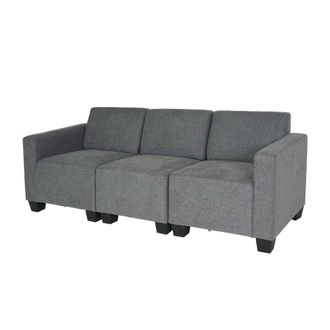 Hhg Sof&aacute; Modular 3 Plazas Lyon, Tela/textil, Gris
